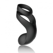 Вибростимулятор мошонки и промежности Benedict с двойным кольцом BENEDICT