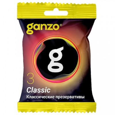 Презервативы классические Ganzo Classic, в пакете 3 шт. Презервативы классические Ganzo Classic, в пакете 3 шт.
