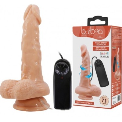 Вибратор-реалистик на присоске и с пультом Barbara (17*3,7 см) Вибратор-реалистик на присоске и с пультом Barbara (17*3,7 см)