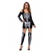 Платье на хеллоуин «Скелет» размер S