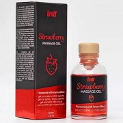 Гель съедобный для интимного массажа Intt Strawberry Massage Gel 30 мл, клубника