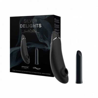 Набор Womanizer Premium + WE-VIBE Tango серебряный Набор Womanizer Premium + WE-VIBE Tango серебряный