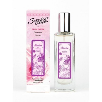 Женская парфюмерная вода с феромонами SEXY LIFE ATTRACTION (30 мл) Женская парфюмерная вода с феромонами SEXY LIFE ATTRACTION (30 мл)