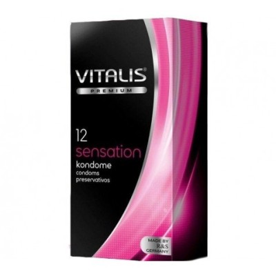 VITALIS №12 Sensation Презервативы с кольцами и точками VITALIS №12 Sensation Презервативы с кольцами и точками