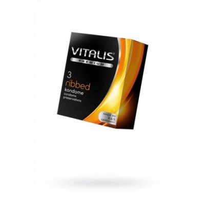 VITALIS №3 Ribbed Презервативы ребристые VITALIS №3 Ribbed Презервативы ребристые