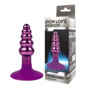 Анальная втулка Iron love фиолетовая (металл)