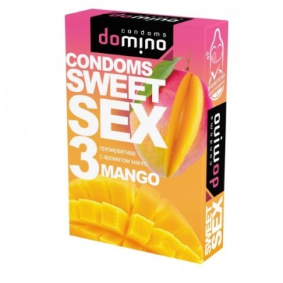 Презервативы DOMINO SWEET SEX MANGO 3штуки (оральные) Презервативы DOMINO SWEET SEX MANGO 3штуки (оральные)
