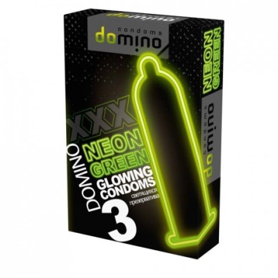 Презервативы DOMINO NEON GREEN светящиеся (3 шт.) Презервативы DOMINO NEON GREEN светящиеся (3 шт.)