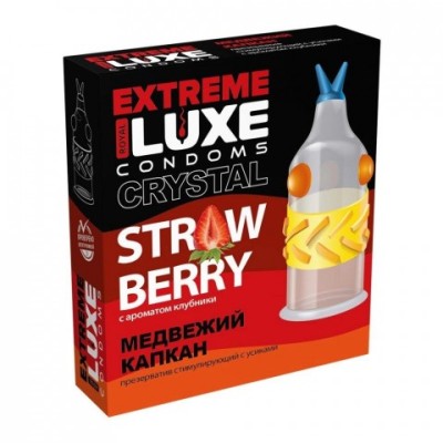 Презерватив LUXE EXTREME Медвежий капкан (КЛУБНИКА) 1 шт. Презерватив LUXE EXTREME Медвежий капкан (КЛУБНИКА) 1 шт.