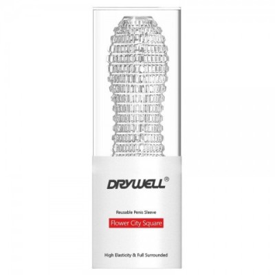 Многоразовая насадка для увеличения пениса - DryWel Flower City Square Многоразовая насадка для увеличения пениса - DryWel Flower City Square