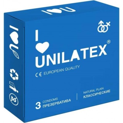 Презервативы Unilatex Natural Plain/классические, 3 шт Презервативы Unilatex Natural Plain/классические, 3 шт