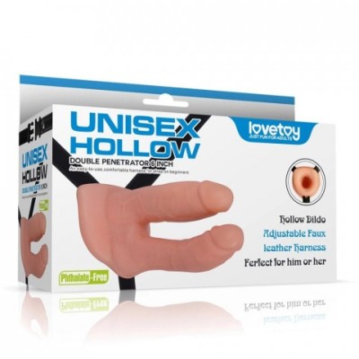 Двойной полый страпон (Unisex) Двойной полый страпон (Unisex)