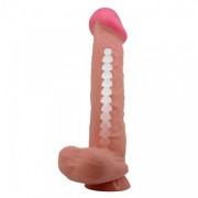 Реалистичный фаллоимитатор Sliding skin, 26 см