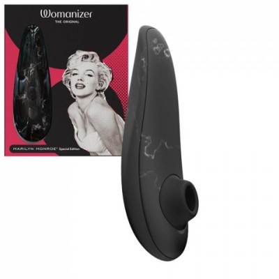 Бесконтактный клиторальный стимулятор Womanizer Marilyn Monroe Black Marble Бесконтактный клиторальный стимулятор Womanizer Marilyn Monroe Black Marble