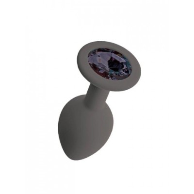 Анальная пробка с черным кристаллом Gamma, цвет графитовый (CORE) (S) Анальная пробка с черным кристаллом Gamma, цвет графитовый (CORE) (S)