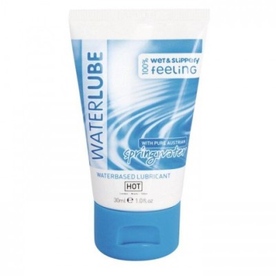 Лубрикант на основе чистой родниковой воды WaterLube от HOT 30 мл. Лубрикант на основе чистой родниковой воды WaterLube от HOT 30 мл.