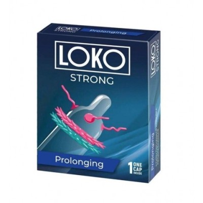 Насадка стимулирующая LOKO STRONG с продлевающим эффектом Насадка стимулирующая LOKO STRONG с продлевающим эффектом