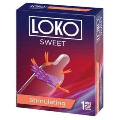 Насадка стимулирующая LOKO SWEET с возбуждающим эффектом Насадка стимулирующая LOKO SWEET с возбуждающим эффектом