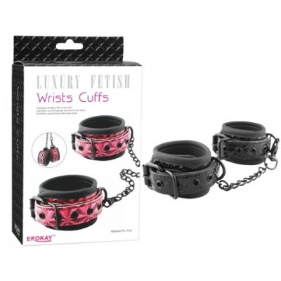 Наручники на цепочке Luxury fetish черные Наручники на цепочке Luxury fetish черные