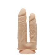 Двойной фаллоимитатор с двойной плотностью Model 1 от SILEXD светло-бежевый