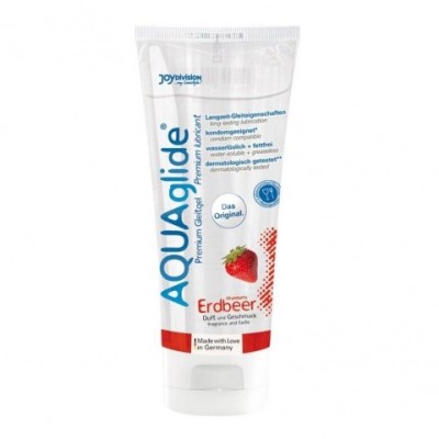 Смазка JoyDivision AQUAglide со вкусом земляники, 100 мл Смазка JoyDivision AQUAglide со вкусом земляники, 100 мл
