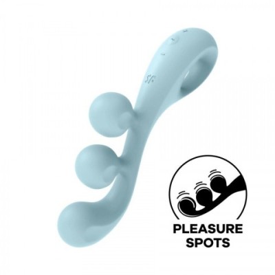 Мультифункциональный вибратор для тройной стимуляции Satisfyer Tri Ball 2 голубой Мультифункциональный вибратор для тройной стимуляции Satisfyer Tri Ball 2 голубой