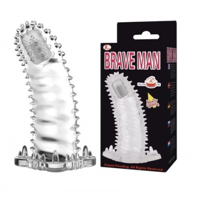 Насадка на пенис с вибрацией на кончике Насадка на пенис с вибрацией на кончике