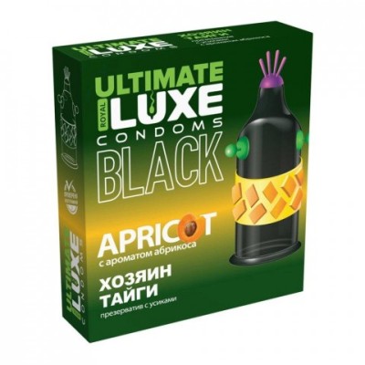 LUXE BLACK ULTIMATE ХОЗЯИН ТАЙГИ - Презерватив с запахом абрикоса, 1 штука (черный) LUXE BLACK ULTIMATE ХОЗЯИН ТАЙГИ - Презерватив с запахом абрикоса, 1 штука (черный)