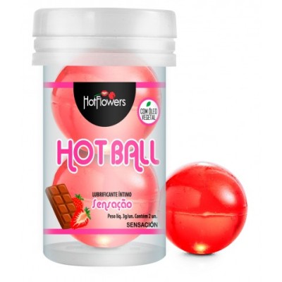 Лубрикант AROMATIC HOT BALL на масляной основе в виде двух шариков (аромат клубники в шоколаде) Лубрикант AROMATIC HOT BALL на масляной основе в виде двух шариков (аромат клубники в шоколаде)