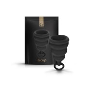 Gvibe Gcup Black силиконовая менструальная чаша с защитой от протечек, 10 мл