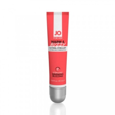 Клиторальный гель с контрастом температур и вибрацией JO WARM & BUZZY, 10 мл Клиторальный гель с контрастом температур и вибрацией JO WARM & BUZZY, 10 мл