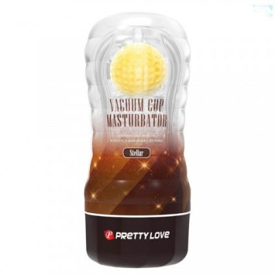 Мужской мастурбатор Stellar с внутренним стимулятором, желтый Мужской мастурбатор Stellar с внутренним стимулятором, желтый