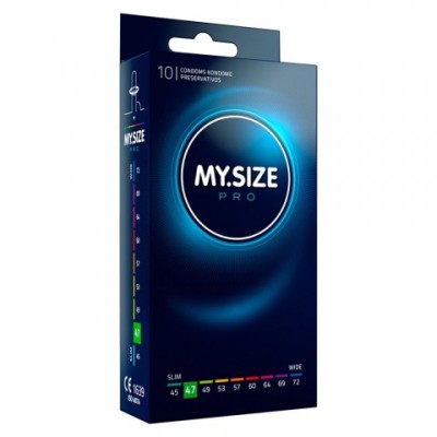 Презервативы My Size Pro классические 10 шт. (размер w=47 мм.) Презервативы My Size Pro классические 10 шт. (размер w=47 мм.)