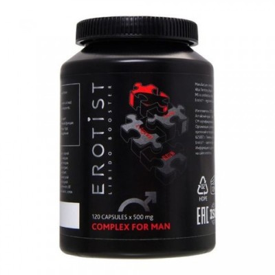 Капсулы Erotist COMPLEX FOR MAN для улучшения эректильной функции (120 капсул) Капсулы Erotist COMPLEX FOR MAN для улучшения эректильной функции (120 капсул)