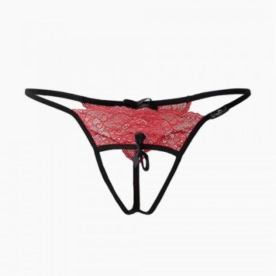 Фривольные трусики с доступом и красным кружевом Easy to love (S/M, 42-44) Фривольные трусики с доступом и красным кружевом Easy to love (S/M, 42-44)