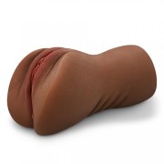 Мастурбатор в виде вагины, компактный (коричневый)