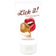 Съедобный массажный гель Lick it! со вкусом шоколада 50 мл.