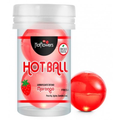 Лубрикант AROMATIC HOT BALL на масляной основе в виде двух шариков (аромат клубники) Лубрикант AROMATIC HOT BALL на масляной основе в виде двух шариков (аромат клубники)