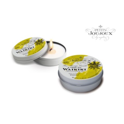 PETITS JOUJOUX Массажная свеча WAIKIKI BEACH пина колада 33 гр. PETITS JOUJOUX Массажная свеча WAIKIKI BEACH пина колада 33 гр.