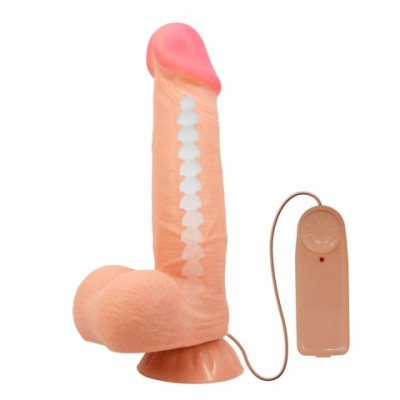 Реалистичный вибратор Cass с пультом на проводе, 21,8 см Реалистичный вибратор Cass с пультом на проводе, 21,8 см