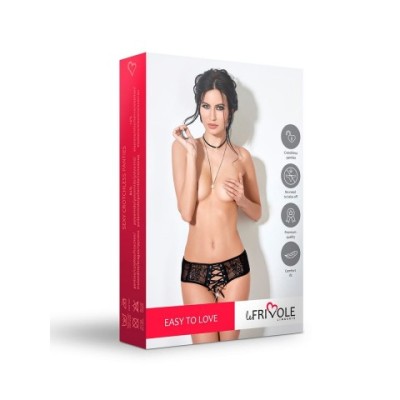 Искушающие шортики с доступом и декоративной шнуровкой спереди (Easy to love) (L/XL (46-48)) Искушающие шортики с доступом и декоративной шнуровкой спереди (Easy to love) (L/XL (46-48))