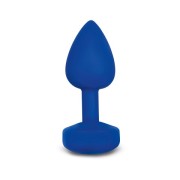 Маленькая дизайнерская анальная пробка с вибрацией Gvibe Gplug 8 см (ex. Fun Toys) Ярко-синий