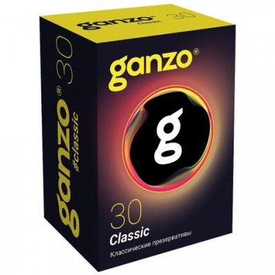 Презервативы классические Ganzo Classic Black Edition 30 шт. Презервативы классические Ganzo Classic Black Edition 30 шт.