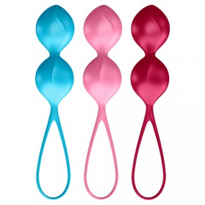 Вагинальные шарики Satisfyer V Balls (набор из 3шт.) Вагинальные шарики Satisfyer V Balls (набор из 3шт.)