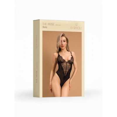 Элегантное боди с кружевом и V-образным вырезом (Muse) (L/XL) Элегантное боди с кружевом и V-образным вырезом (Muse) (L/XL)