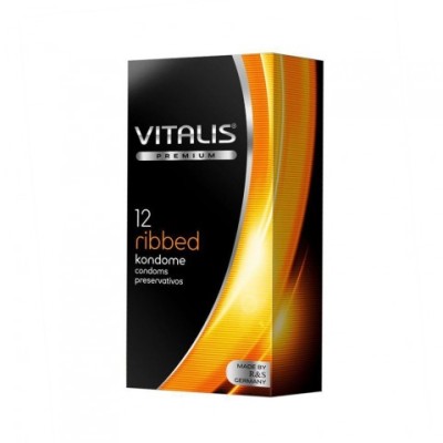 VITALIS №12 Ribbed Презервативы ребристые VITALIS №12 Ribbed Презервативы ребристые