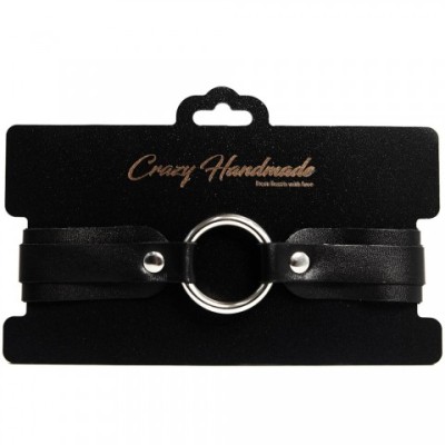 Ошейник однослойный скругленный, чёрный Ошейник однослойный скругленный, чёрный