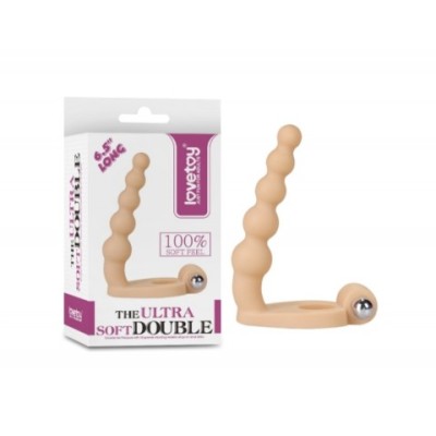 Насадка-фаллоимитатор с кольцом и вибрацией Ultra Soft Bead (16,51 см) Насадка-фаллоимитатор с кольцом и вибрацией Ultra Soft Bead (16,51 см)