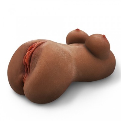 Мастурбатор компактный в виде женского тела и вагины Mary (коричневый) Мастурбатор компактный в виде женского тела и вагины Mary (коричневый)