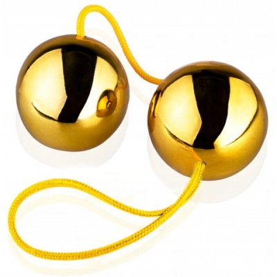 ШАРИКИ ВАГИНАЛЬНЫЕ 'BALLS' золотые D 35 мм ШАРИКИ ВАГИНАЛЬНЫЕ 'BALLS' золотые D 35 мм